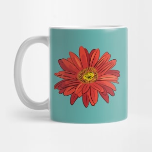 Red gerbera daisy flower Mug